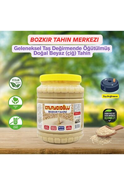 Kalaycıoğlu Bozkır Tahin Merkezi Beyaz Doğal Tahin 1900 gr (TAŞ DEĞİRMEN)