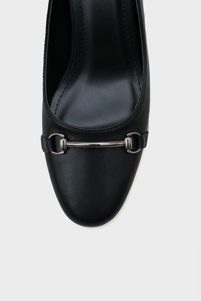 Capone Outfitters Rayna Round Toe Mid Heeled Women's Shoes with Metal Accessories