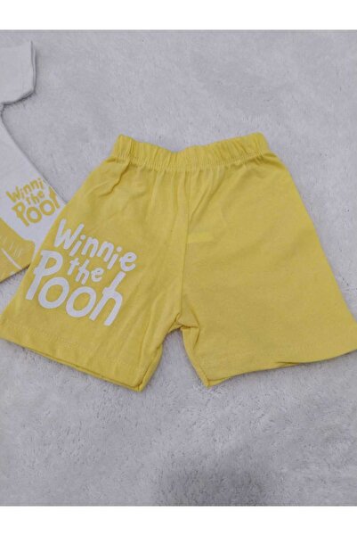 Store Yellow Winnie Te Pooh Boys' Summer Suit Bottom-Top Suit Thin Beach