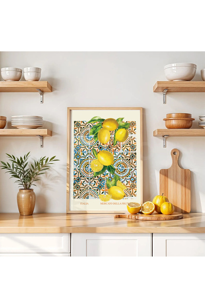Vetro Design Poster înrămat cu lămâi