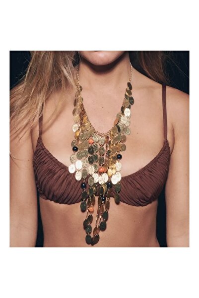 Asum İsstanbul Marka Gold Şelale Kolye