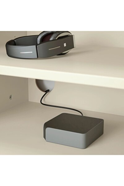 IKEA LOMMARP tv sehpası, koyu mavi-yeşil - açık bej, 159x45x81 cm