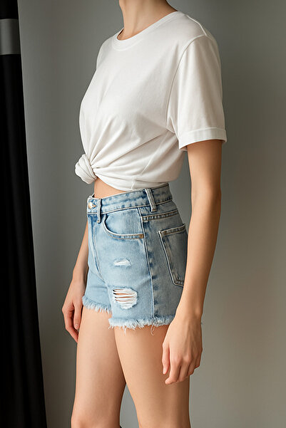 Oyer Moda Джинси Сортуйте рваний дизайн