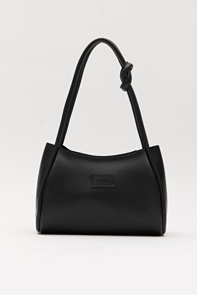 Shanta Negru D28 Nod Curea Detaliată Fermoar unic Volum interior mare Geantă ...