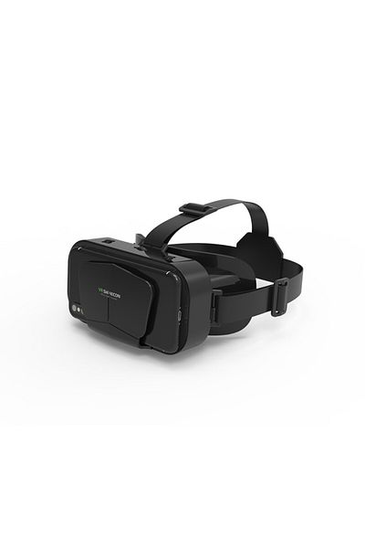 MILARIS VR 3D Glasses, Portable Head-Mounted Display for Movies and Games, Cordless Operation, Black