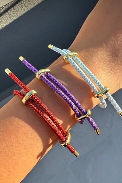 stravis Mor Renkli Ip Bileklik