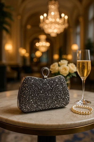 ZİVORA Women's Stone Finger Stylish Evening Dress Bag