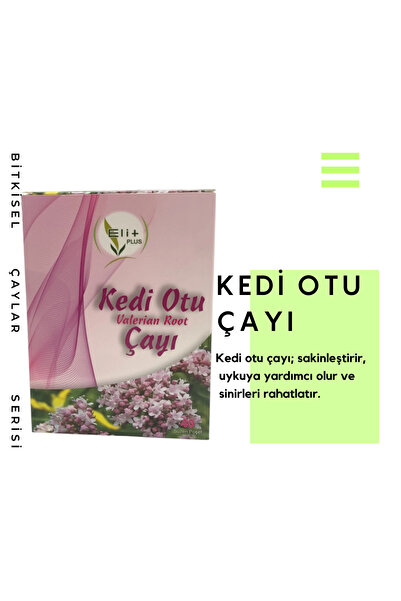 Eslemina Elit Plus KEDİ OTU ÇAYI KARIŞIMLI BİTKİSEL ÇAY 40 LI