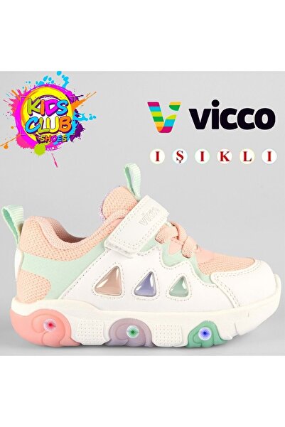 Vicco Phonex Lighted Orthopedic Children's Sports Shoes Pudra