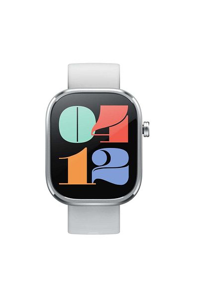 Mibro Mipro C4 Silver Watch: 2.01 inch TFT Screen, Bluetooth Calling, 2ATM Resistance, 100+ Sports Modes.