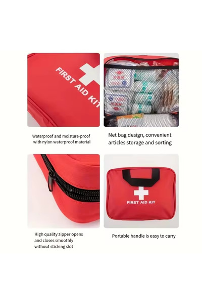 Choice مجموعة أدوات الإسعافات الأولية للطوارئ المحدثة مع 184 قطعة، مجموعة أدوات الإسعافات الأولية المحمولة للبقاء على قيد الحياة في المنزل وفي الهواء الطلق