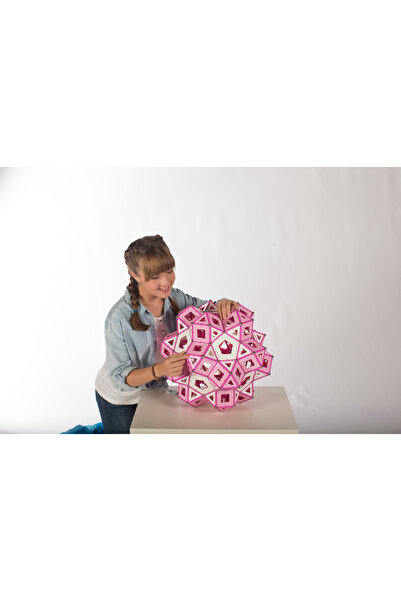 GEOMAG Pink Panels Magnetic Construction STEM Toy 68pcs