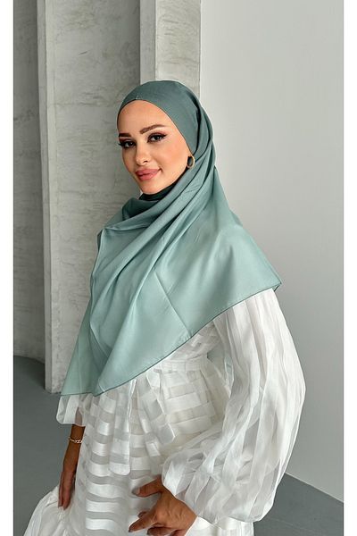 Stella Eşarp Aural Çağla Color Gradient Pattern Soft Cotton Shawl