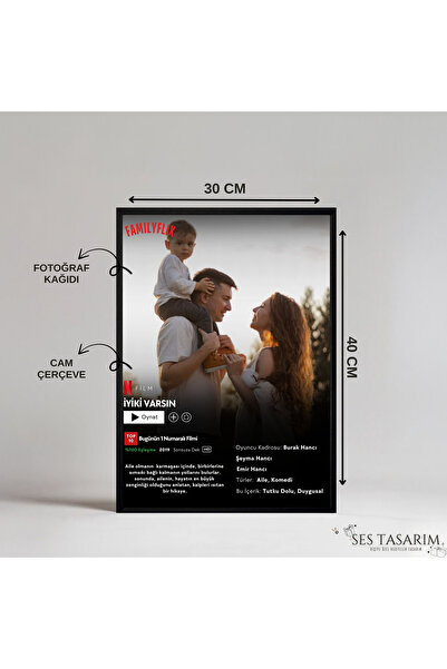 Sestasarmm Netflix Poster Tablo, Çerçeve, Kişiye Özel Tasarım, Hediye, Kişise...
