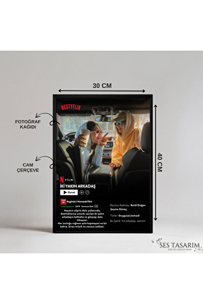 Sestasarmm Netflix Poster Tablo, Çerçeve, Kişiye Özel Tasarım, Hediye, Kişile...