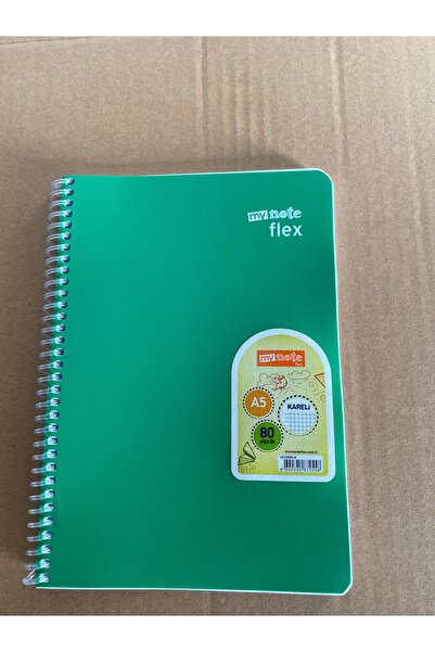 Mynote Flex Spiralli Pp Defter A5 80 Yaprak Kareli Asorti Renk