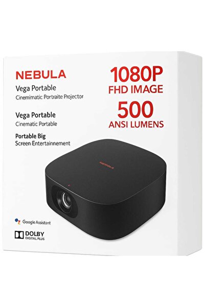 Anker Nebula Portable Projector | D2121G11/R | 500 Lumens | Color Black