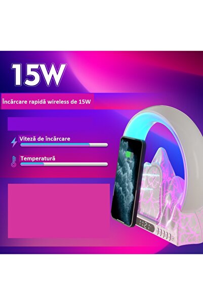 MILARIS Smart RGB LED Lamp, FM Radio Function, Digital Clock with Alarm, Bluetooth Speaker