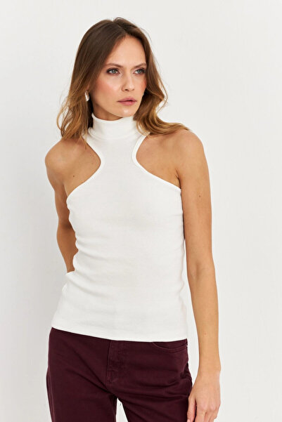 Cool & Sexy Weiße Camisole-Bluse mit Neckholder für Damen EY1454