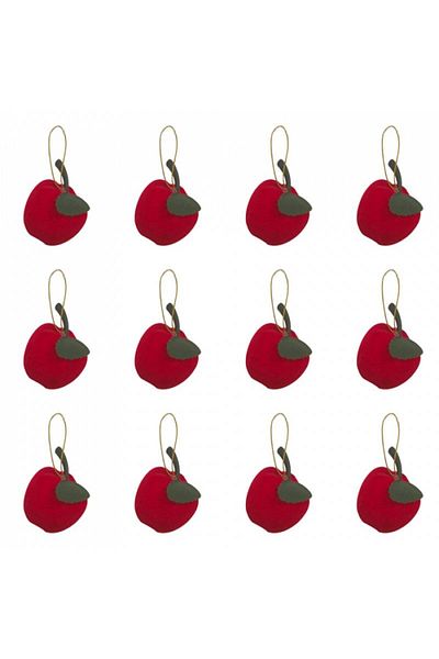 partidolu 12 Ornament de Crăciun Pom Figurat de Pin 3 cm