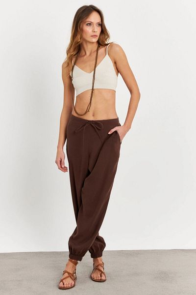 Cool & Sexy Brown Kubra Shalwar Trousers - Women's Gç900