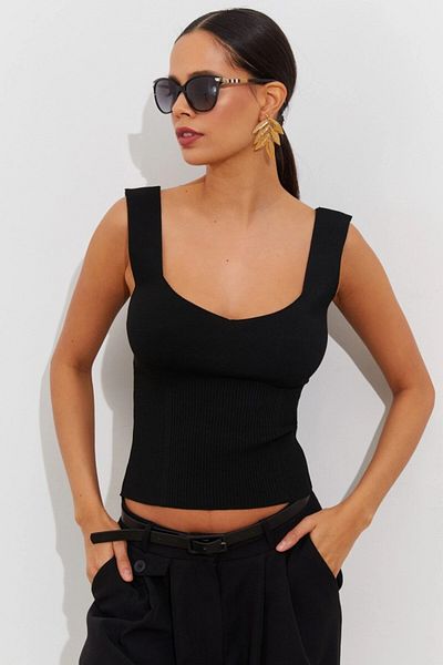 Cool & Sexy ملابس رياضية سوداء للنساء YV117