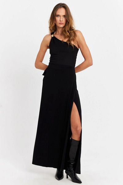 Cool & Sexy Černá zavinovací dámská sukně - HOR41
