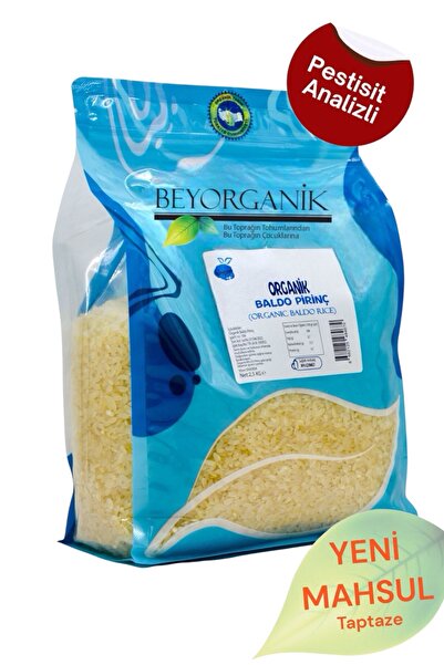 BEYORGANİK Organik Pirinç Baldo 2,5kg (PESTİSİT VE AFLATOKSİN ANALİZLİ)