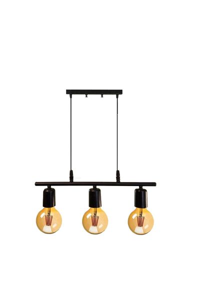 Ömür Avize Roma Modern Design Non-Glass Triple Row Chandelier