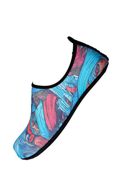 Peluche Dreamy Renkli Kaymaz Tabanlı Esnek Hafif Kadın Plaj Deniz Ayakkabısı