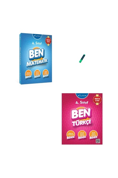 Bilfen Yayıncılık 4. Sınıf Ben Serisi Etkinlikli Matematik ve Türkçe Soru Ban...