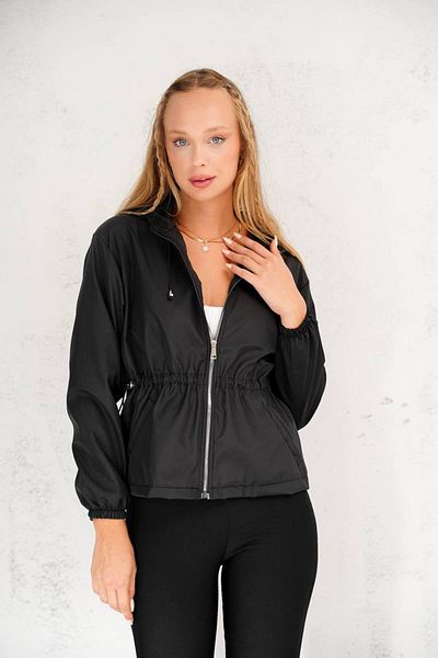 İLKCET MODA Oversize Waist Detail Style Raincoat