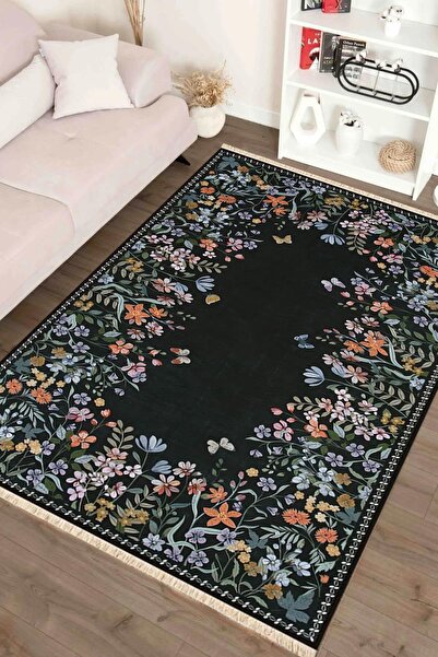 Markaev Gizli Bahçe Baskılı Dokuma Taban Halı 279 YNG