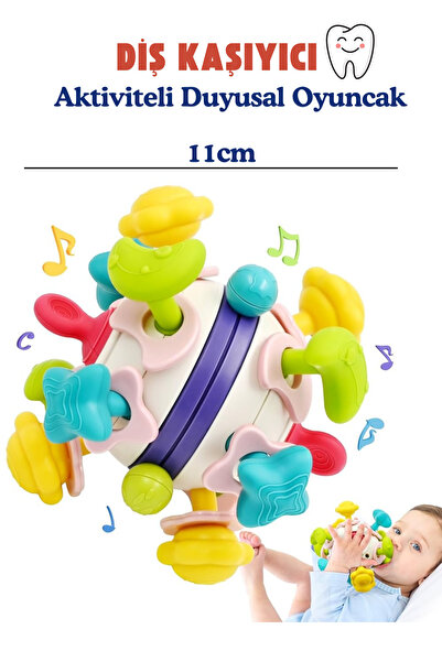 kosetoys Bebek oyuncağı Çıngıraklı Diş Kaşıyıcı Duyusal Montessori Oyuncak