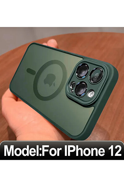 Choice حافظة شحن لاسلكي مغناطيسية مقاومة للصدمات صلبة لهاتف iPhone 12 باللون ...