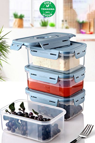 Prima Nova Seoul Product Storage Container 600 ml Set of 4