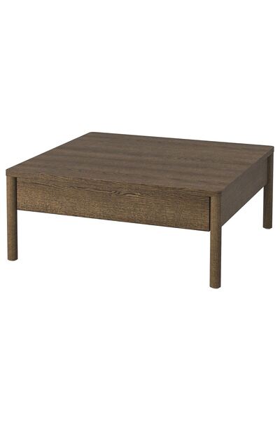 IKEA orta sehpa, meşe kaplama-kahverengi, 84x82 cm