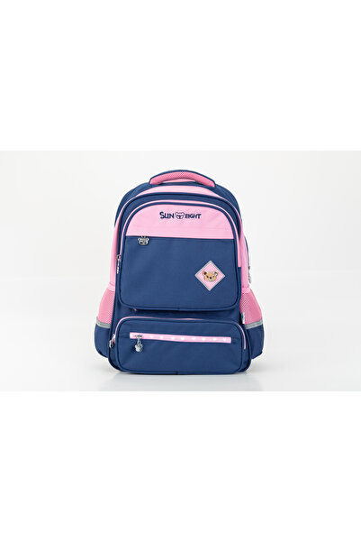 Generic Kids School Backpack Deep Blue/Pink