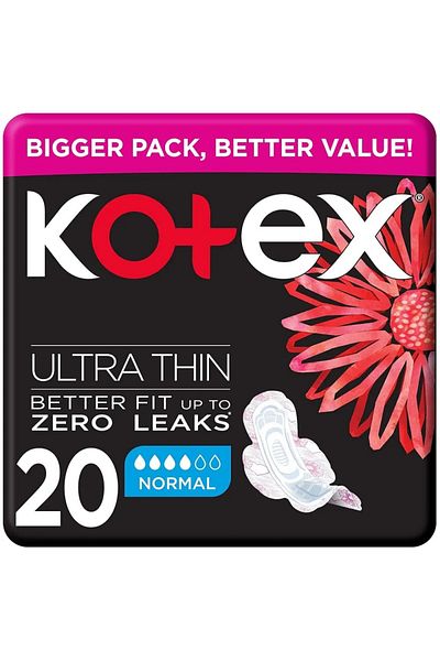 Kotex Ultra Thin Normal Size Sanitary Pads with Wings - 20pcs (240mm Length)