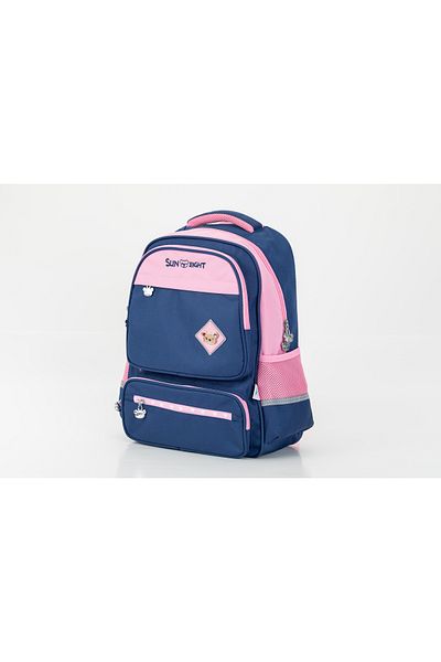 Generic Kids School Backpack Deep Blue/Pink