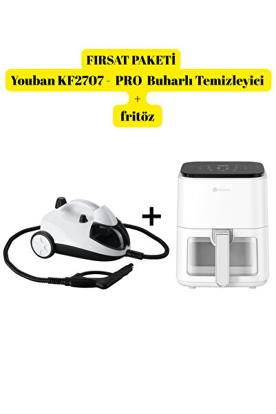 Youban Çok Fonksiyonlu Buharlı Temizlik Makinesi KF2707 -PRO + 3,5 Litre AirF...
