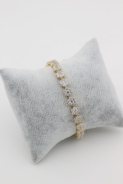 XUPING JEWELRY Style Pearl/Xuping Jewelry Flower Zircon Stone Bracelet