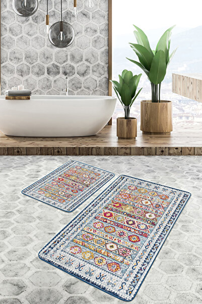 Realhomes مجموعة مكونة من 2 سجادة حمام كلاسيكية من Avangarde مكونة من قطعتين ...