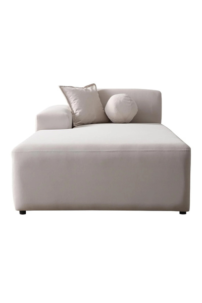 S Home Design Concept Molly Sol Dinlenme Modül - 185 cm Yönsüz Kadife, Kırık ...