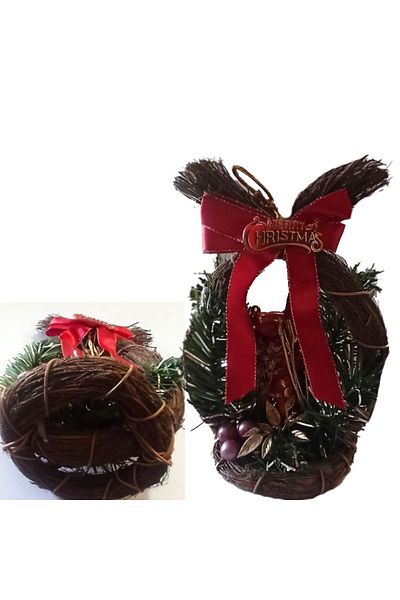 partidolu Ornament de Crăciun din Paie de Masă Ornament de Anul Nou sau Ornament de Ușă de Anul Nou 18 X 12 Cm