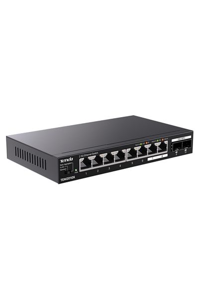 Tenda Switch 8 x RJ45 2.5G, 2 x SFP+ 10G - TND-TEM2010X