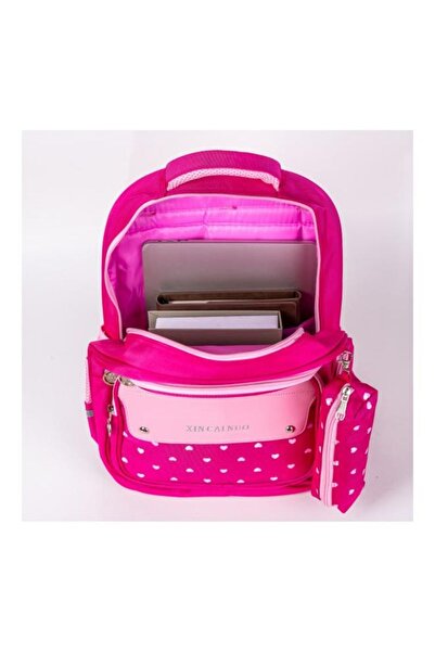 Generic Polyester School Backpack Pink