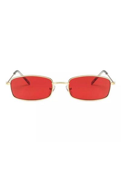 Toz Vintage Red Narrow Vintage&Retro Cat Sunglasses