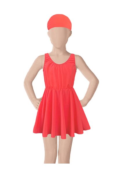 By Piera Girl's Skirted Swimmer Swimsuit