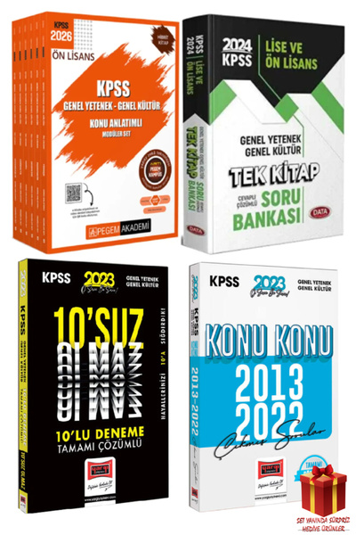 Pegem Akademi Yayıncılık 2026 Pegem Ön Lisans KPSS GYGK Konu Anlatım Modüler ...